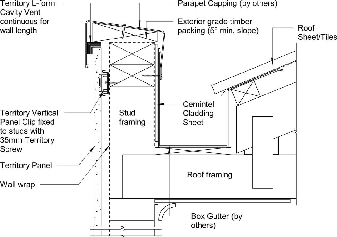 Navigate to Territory Vertical - Typical Parapet Wall
