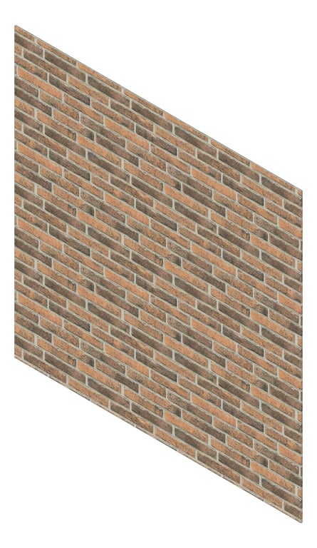 3D Presentation Image of Cladding Board Cemintel Territory BrickRedRustic Material