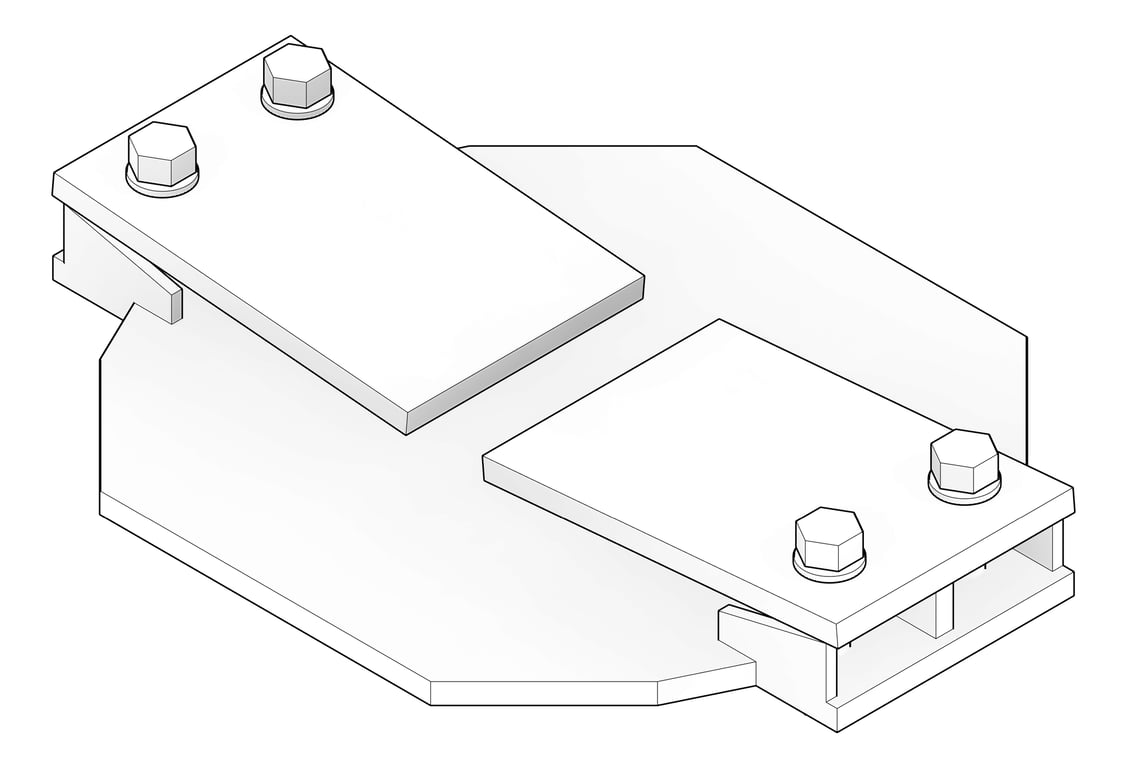 3D Documentation Image of NeedleBeamFixingClamp Temporary Coates Quadshore Q50