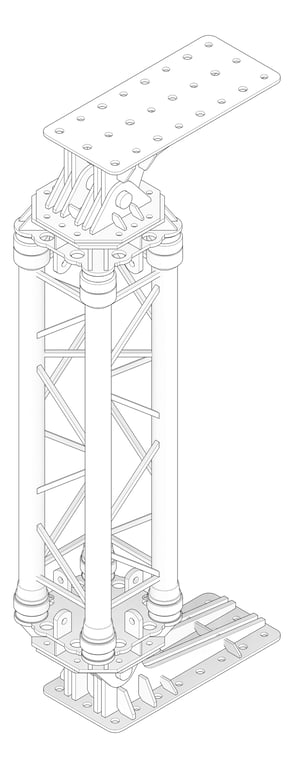 3D Documentation Image of PropAssembly Temporary Coates Quadshore MultiAngled Q150