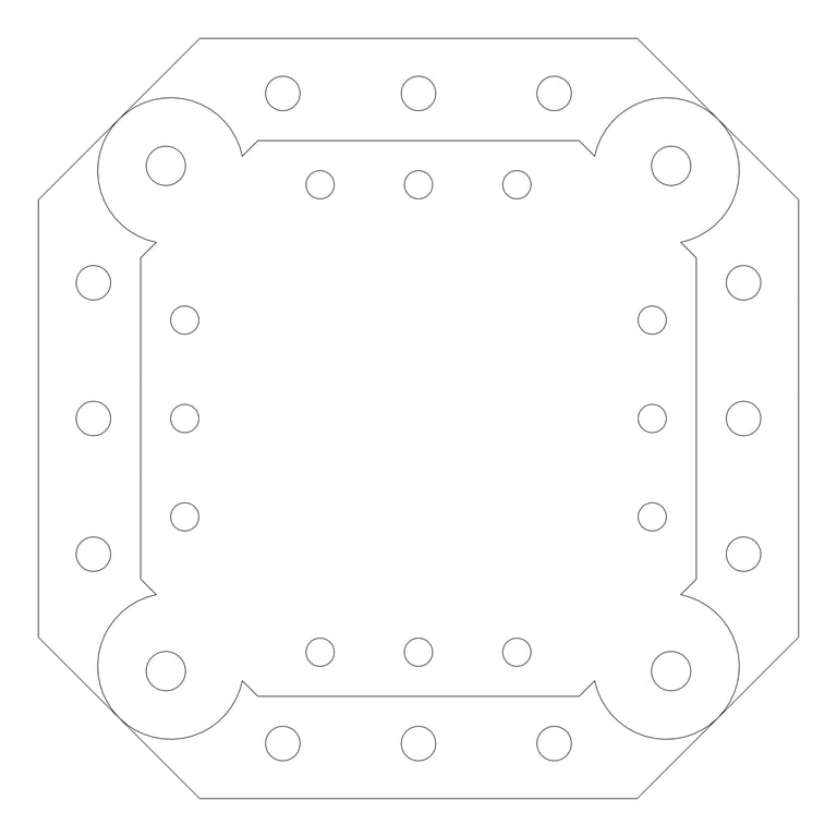 Plan Image of Transfer Fixing Plate - Quadshore Q150 - Coates 
