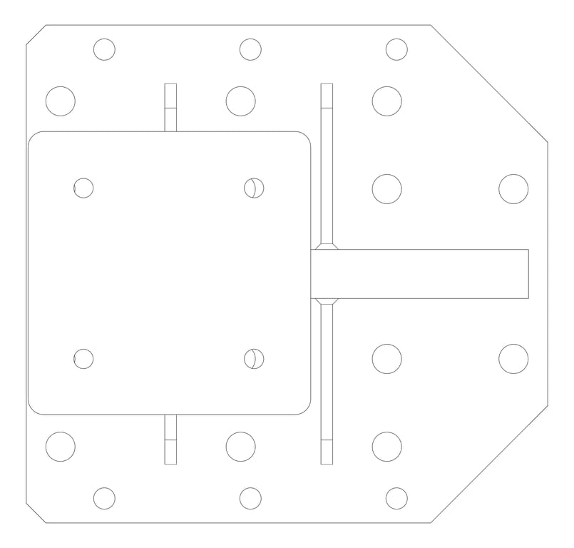 Plan Image of Multi Angle Bracket - Universal Prop System SYS100 - Coates 
