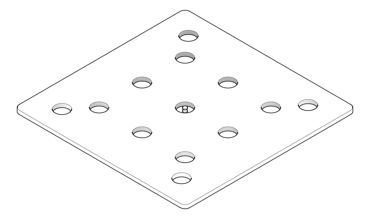3D Documentation Image of PackingPlate Temporary Coates UniversalPropSystem SYS60