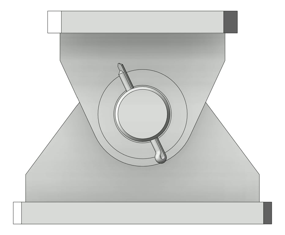 Front Image of Raking Bracket - Universal Prop System SYS15 - Coates 
