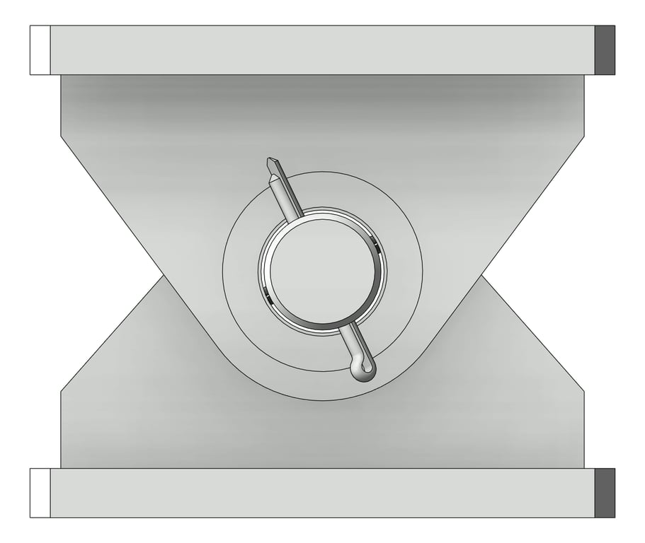 Front Image of Raking Bracket - Universal Prop System SYS30 - Coates 
