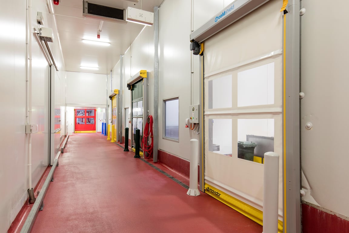 Coldshield HS35 factoryinstsall Image of Door Roller Coldshield Rapid HS35 ConcealedTrack