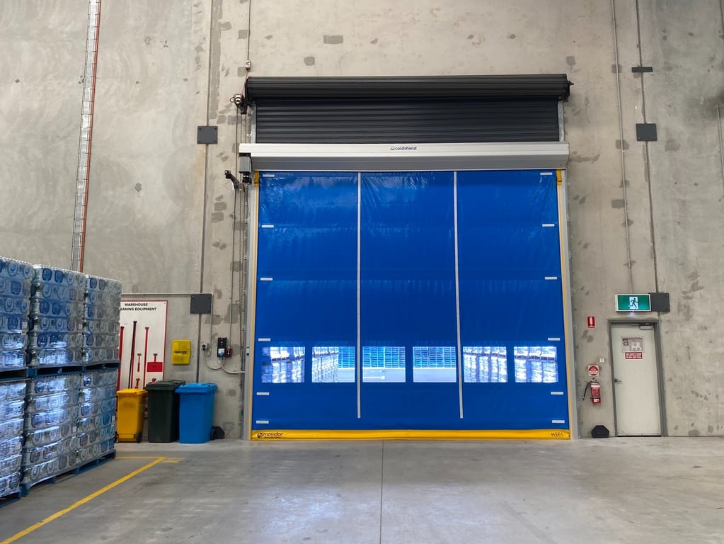 Coldshield HS65  factoryinstall Image of Door Roller Coldshield Rapid HS65 ProtrudingTrack