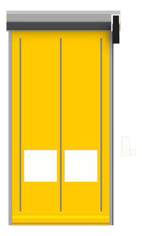 Front Image of Door Roller Coldshield Rapid EX45 ProtrudingTrack