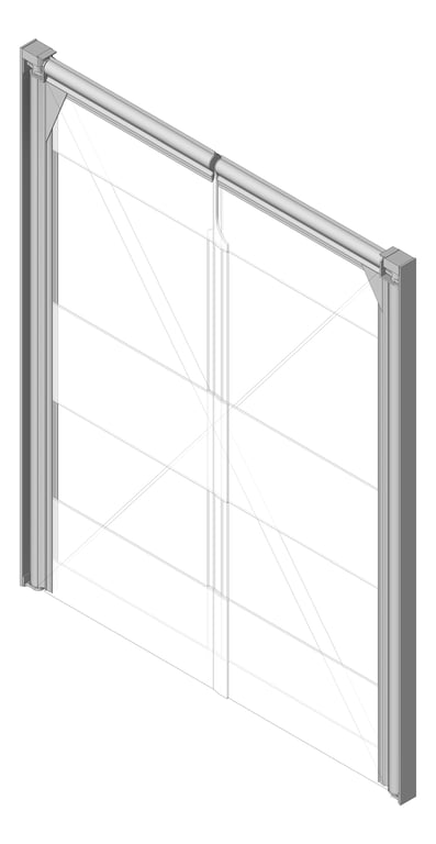 Navigate to Door Swing Coldshield FlexiblePVC 2400Series Double