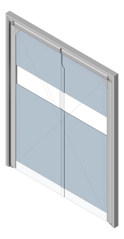 Navigate to Door Swing Coldshield FlexiblePVC 3000Series Double Frame