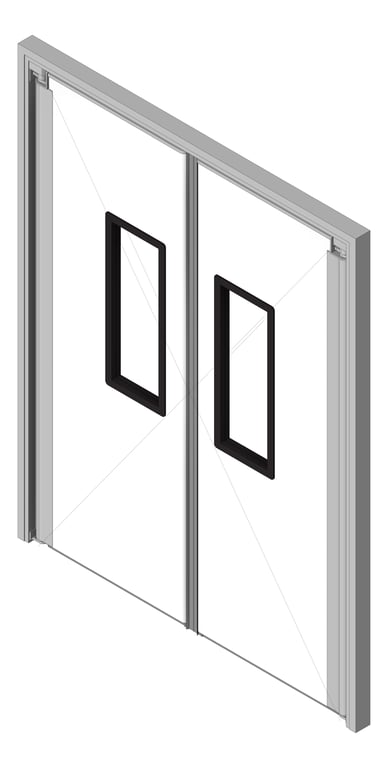 Door Swing Coldshield ThermalTraffic 4500Series Double Frame