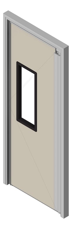 Door Swing Coldshield ThermalTraffic 4500Series Single Frame