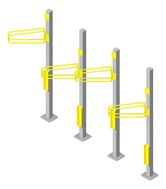 Navigate to Rack Bicycle Cora PostMounted Vertical Angled