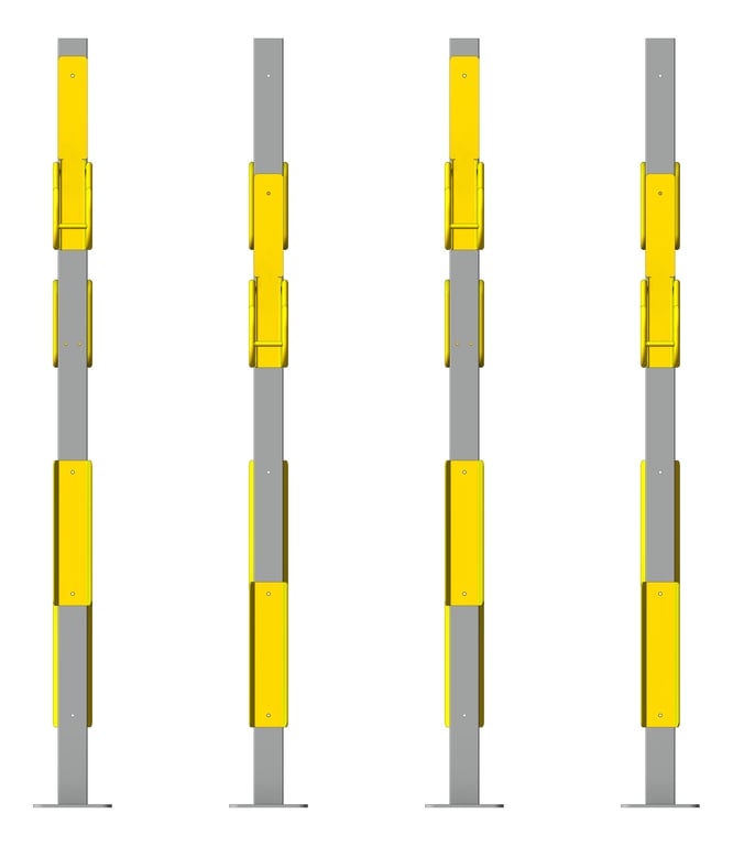 Front Image of Rack Bicycle Cora PostMounted Vertical Double