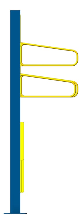 Left Image of Rack Bicycle Cora PostMounted Vertical