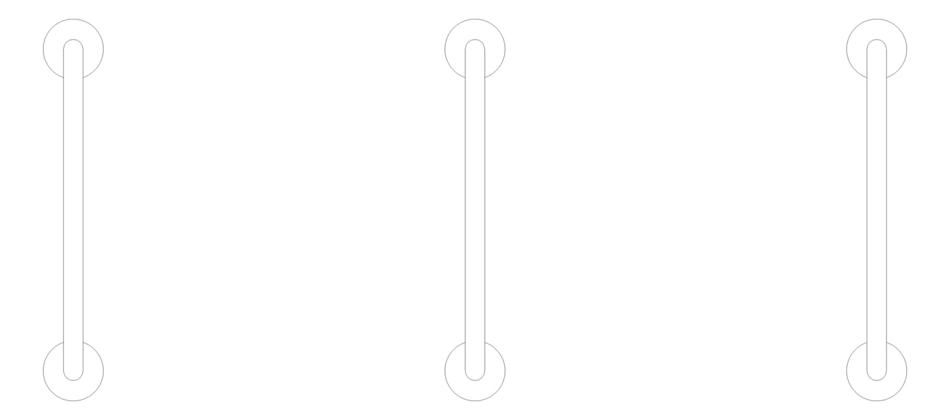 Plan Image of Rail Bicycle Cora Rounded SurfaceMount