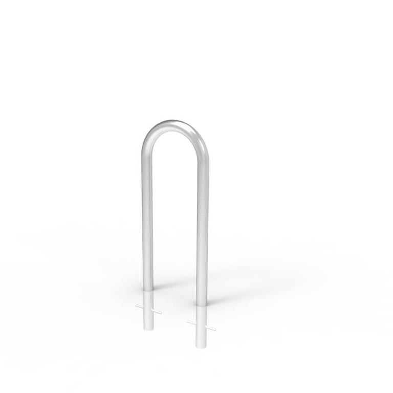 cbr3f-stainless-steel-bike-rail-perspective Image of Rail Bicycle Cora Narrow