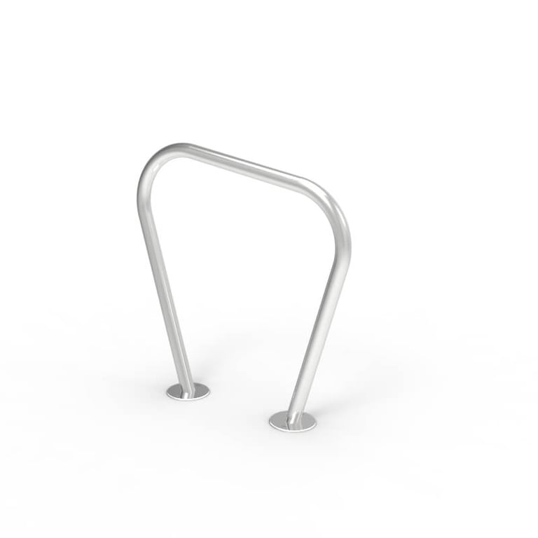 cbr6b-stainless-steel-bike-rail-perspective Image of Rail Bicycle Cora Vee SurfaceMount
