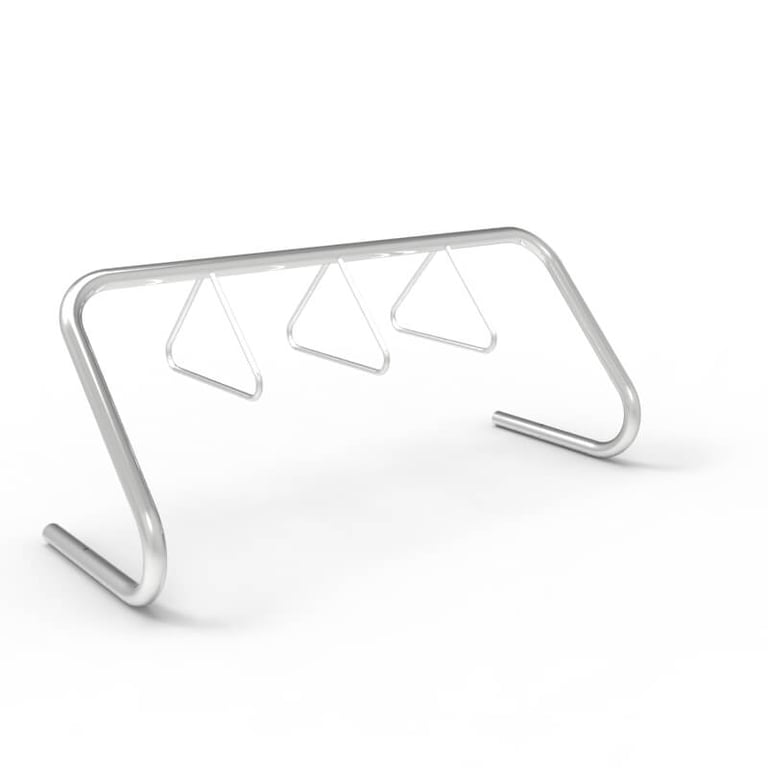 expo-2000-stainless-bike-rack-6-10-capacity-perspective Image of Rack Bicycle Cora Expo 10Bay DoubleSpaced