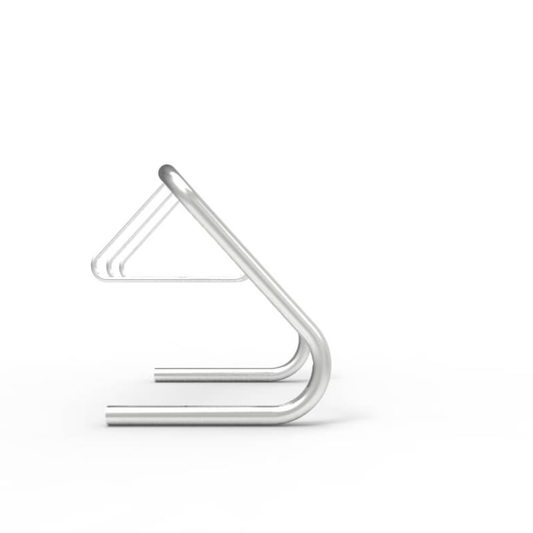 expo-3606-stainless-bike-rack-4-6-capacity-side Image of Rack Bicycle Cora Expo 6Bay
