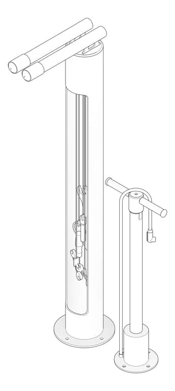 3D Documentation Image of Repair Maintenance Cora Stand Pump