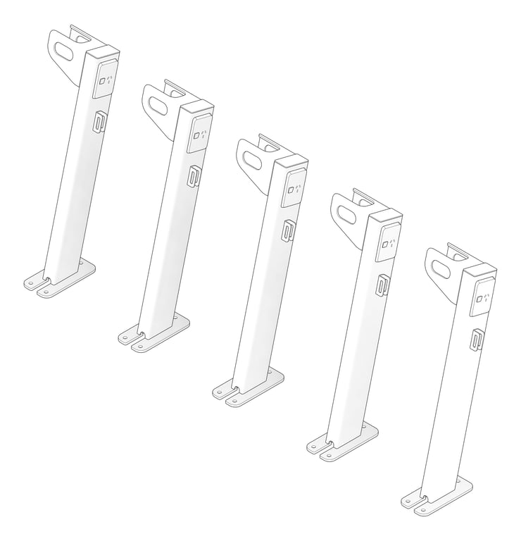 3D Documentation Image of Rack Scooter Cora Adult Charge