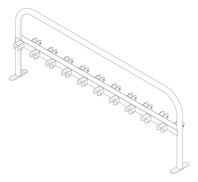3D Documentation Image of Rack Scooter Cora DoubleSided