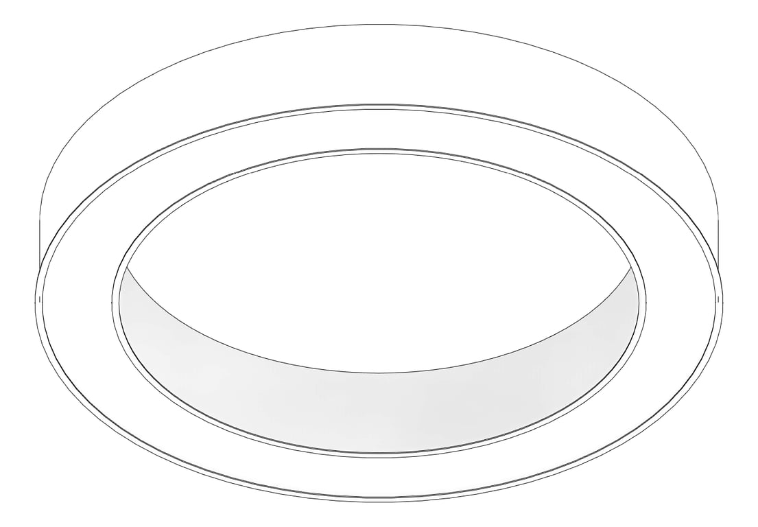 3D Documentation Image of Lighting CeilingRecessed Darkon TRIM RADII RING REC