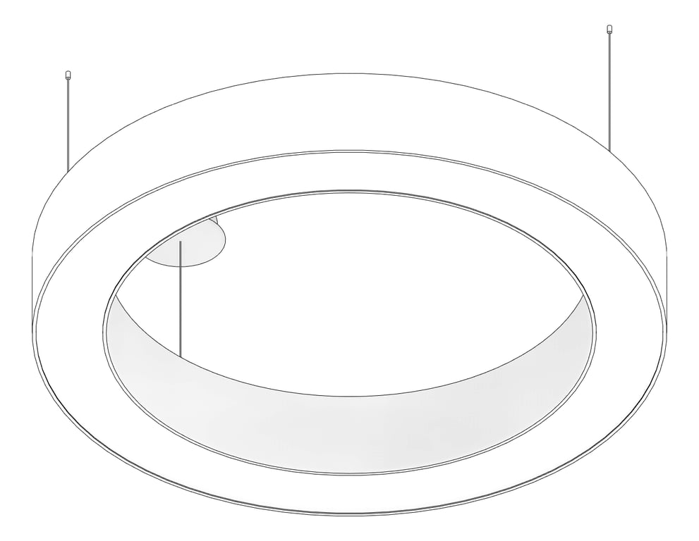 3D Documentation Image of Lighting CeilingSuspended Darkon MRS T RADII RING SUS