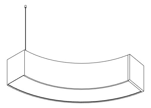 3D Documentation Image of Lighting CeilingSuspended Darkon MRS T RADII SUS