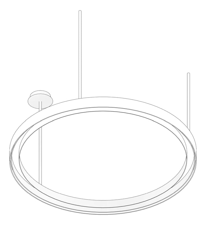 3D Documentation Image of Lighting CeilingSuspended DeanPhillips Ambient Ring One Downlight