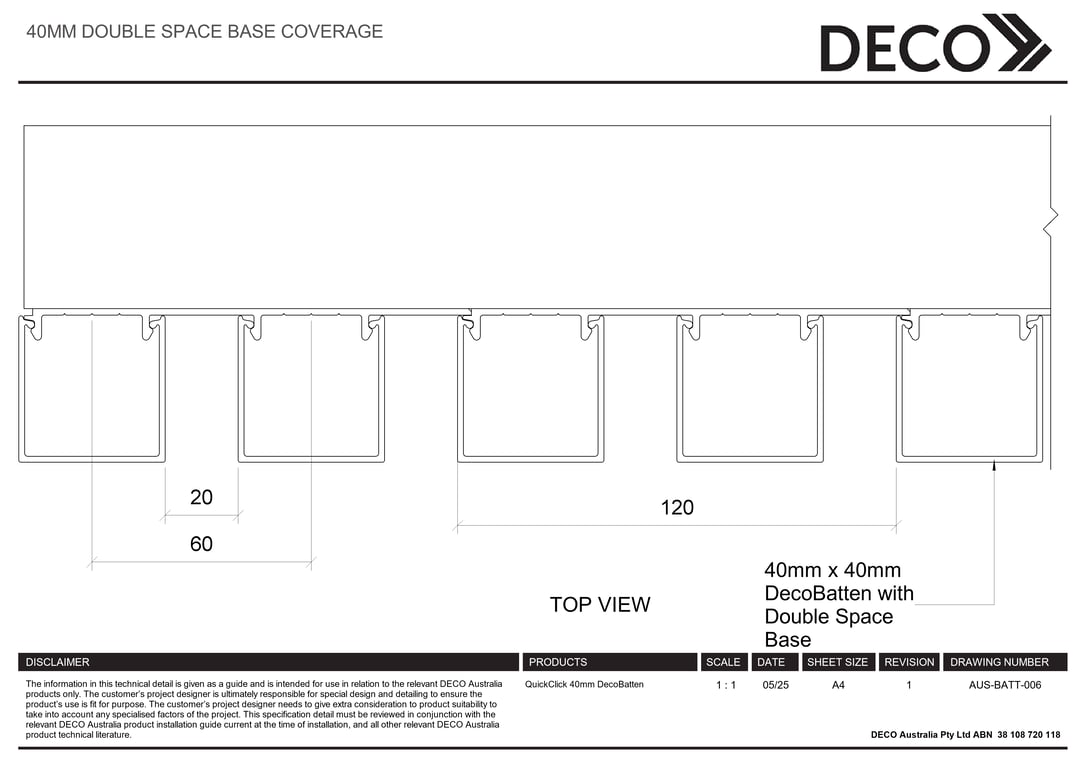 Navigate to AUS-BATT-006 - 40MM DOUBLE SPACE BASE COVERAGE