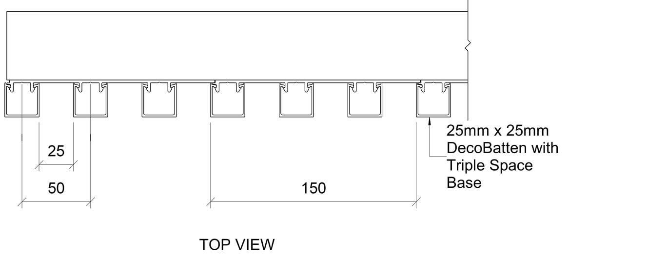 Navigate to BATTEN 25mm Double Space Base Coverage