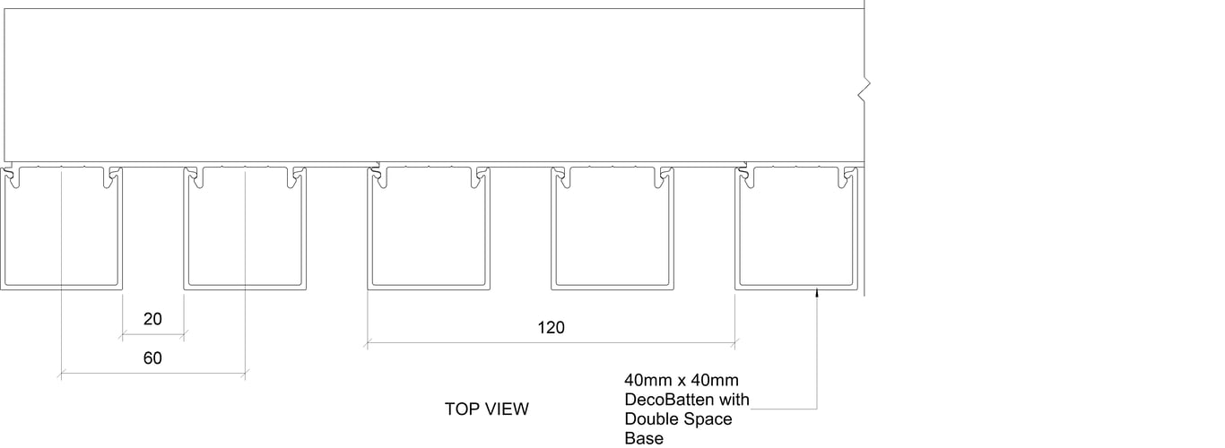 Navigate to BATTEN 40mm Double Space Base Coverage