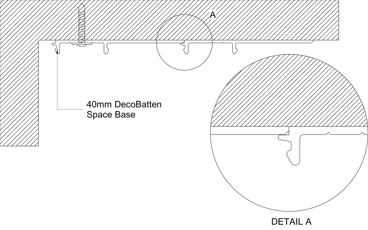 Navigate to BATTEN 40mm Space Base Fixing