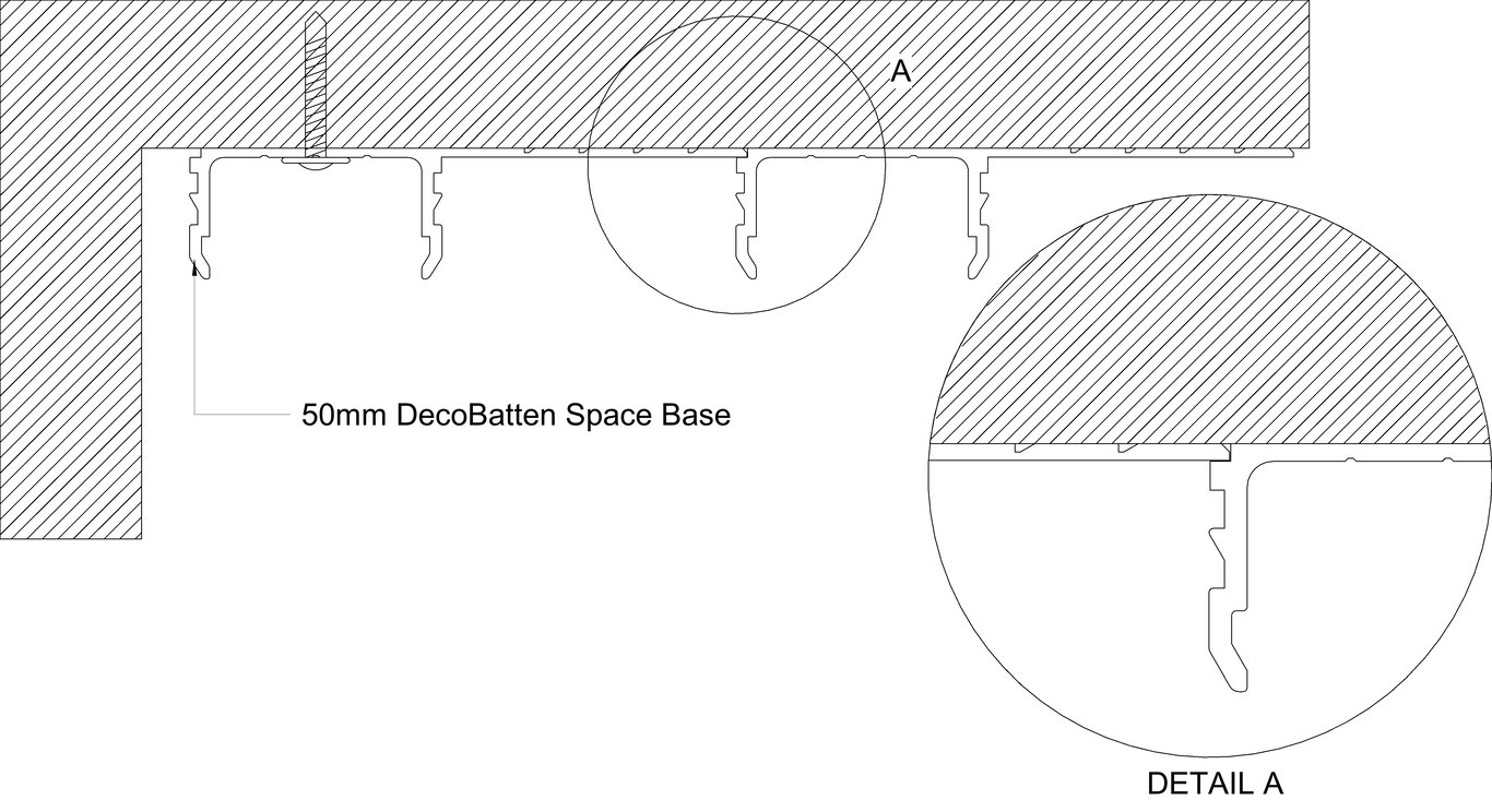 Navigate to BATTEN 50mm Space Base Fixing