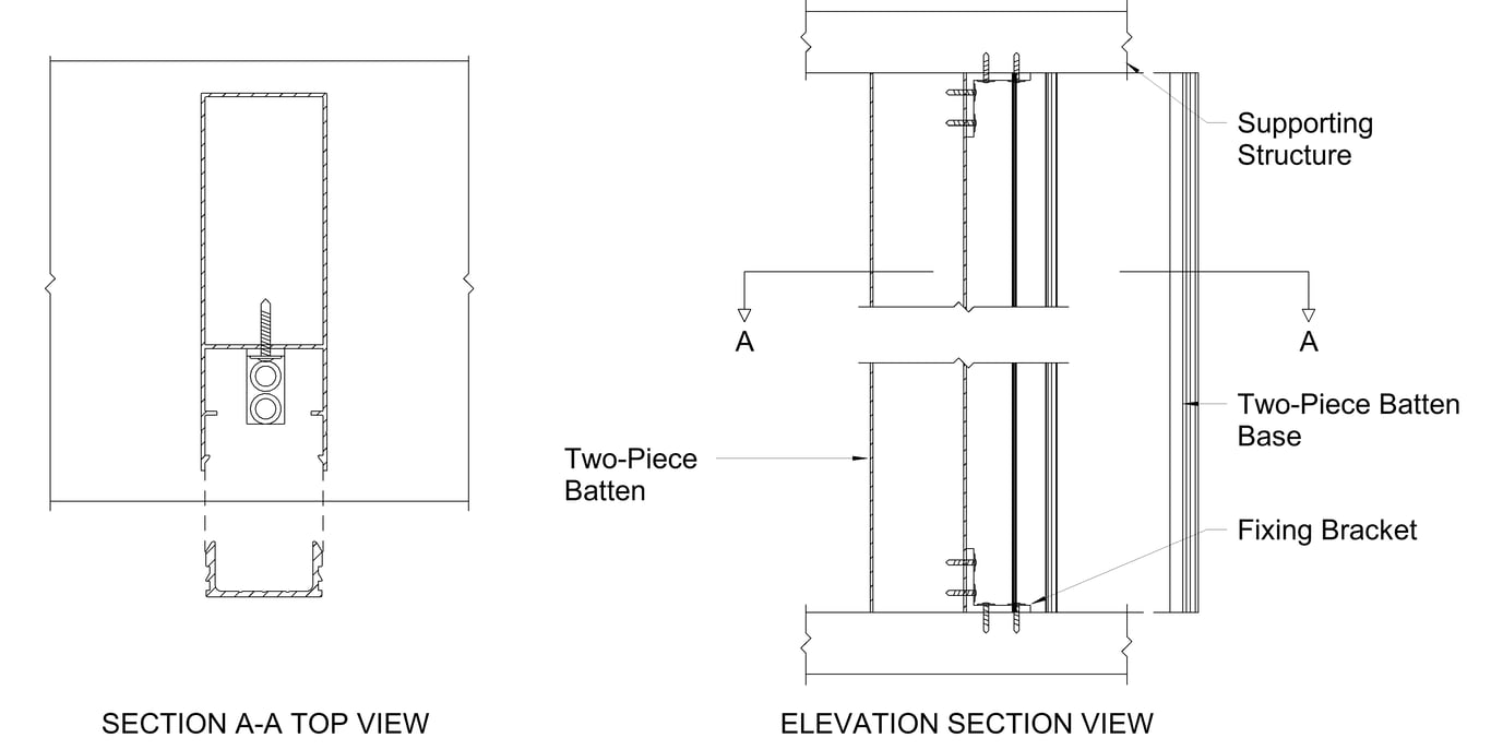 Navigate to BATTEN End to End Concelaed Fixing