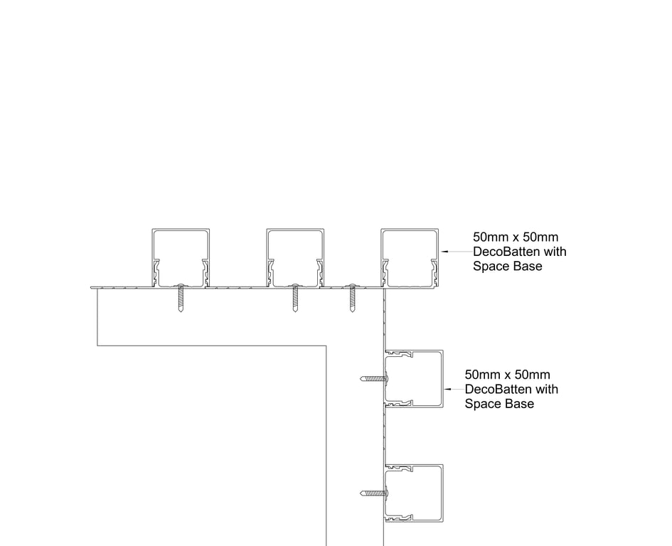 Navigate to BATTEN External Corner Option 02
