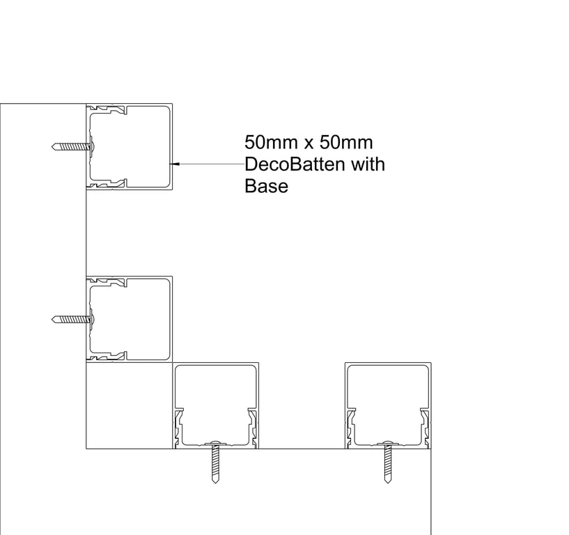 Navigate to BATTEN Internal Corner Option 02