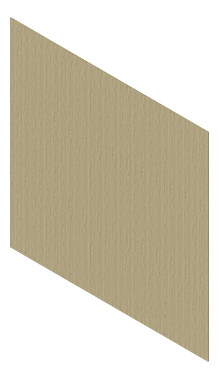 3D Presentation Image of Cladding Aluminium Deco Castellated Vertical AmericanOak Material