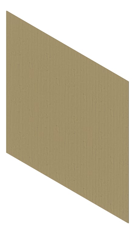 3D Presentation Image of Cladding Aluminium Deco Castellated Vertical BarnOak Material