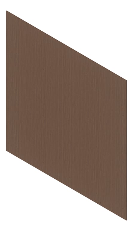 3D Presentation Image of Cladding Aluminium Deco Castellated Vertical BrushBox Material