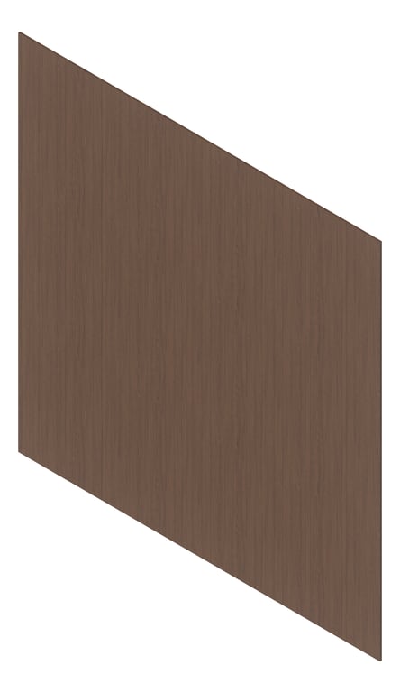 3D Presentation Image of Cladding Aluminium Deco Castellated Vertical BushCherry Material