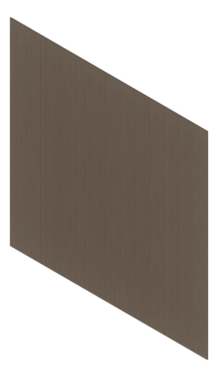 3D Presentation Image of Cladding Aluminium Deco Castellated Vertical Chestnut Material