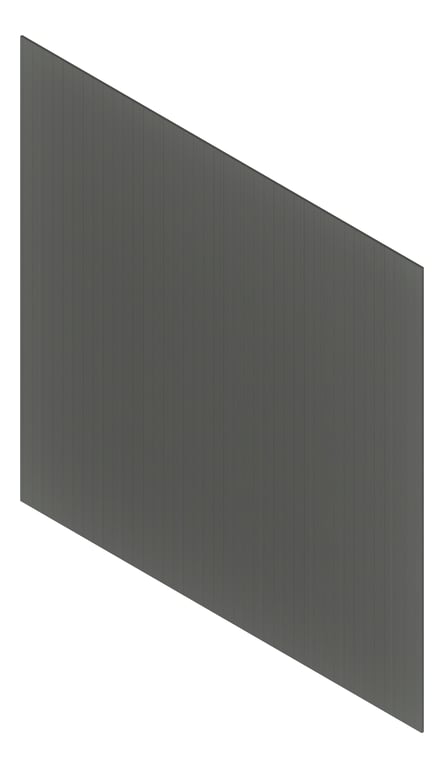 3D Presentation Image of Cladding Aluminium Deco Castellated Vertical Ebony Material
