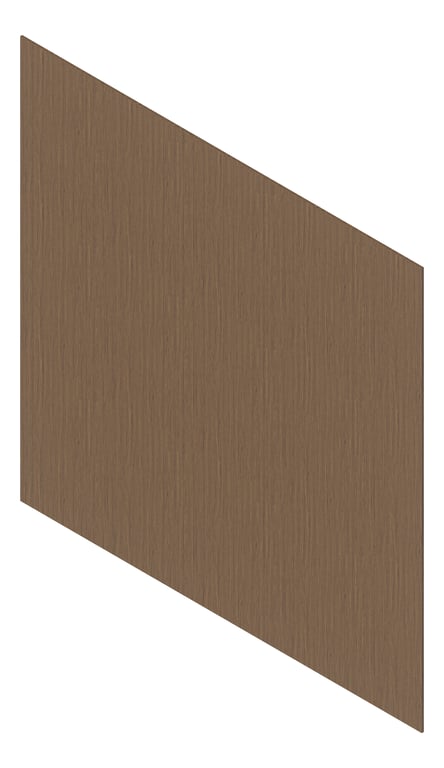 3D Presentation Image of Cladding Aluminium Deco Castellated Vertical EuropeanWalnut Material