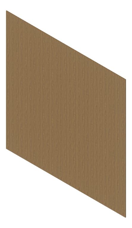 3D Presentation Image of Cladding Aluminium Deco Castellated Vertical FrenchOak Material