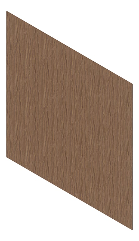 3D Presentation Image of Cladding Aluminium Deco Castellated Vertical GoldenGum Material