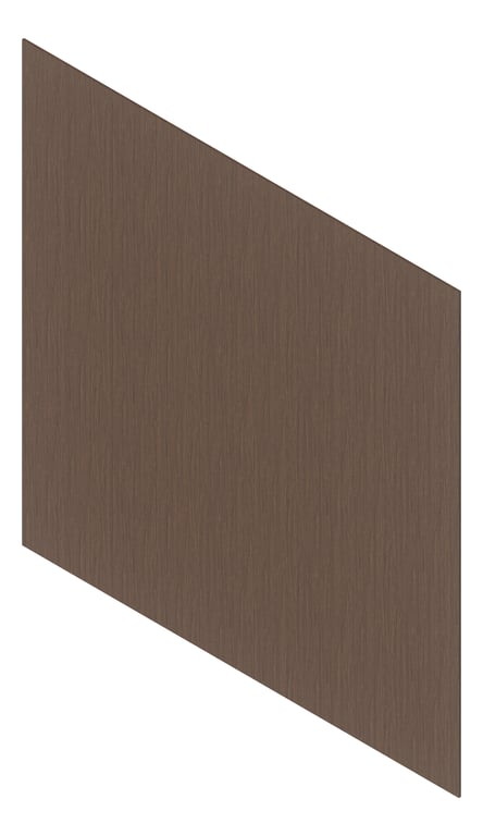 3D Presentation Image of Cladding Aluminium Deco Castellated Vertical Teak Material
