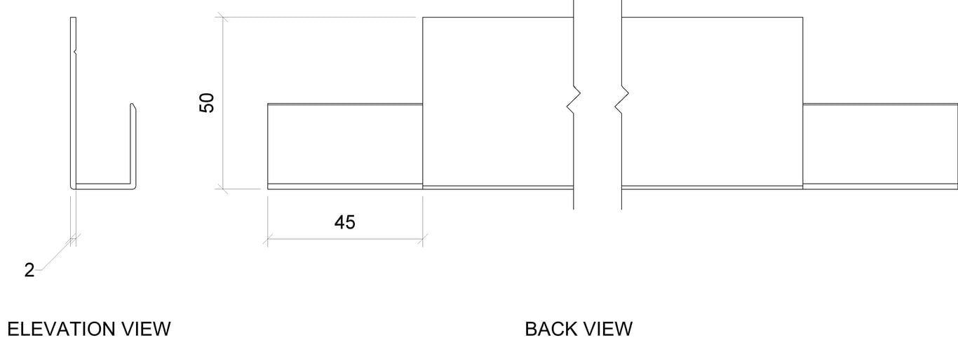 Navigate to CLADDING Notching Detail for End Cover Channel